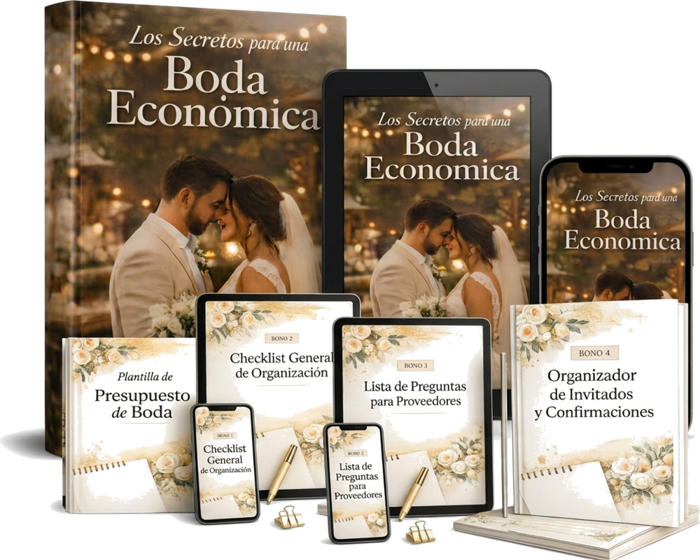 Ebook Los Secretos para una Boda Económica + 4 bonos digitales