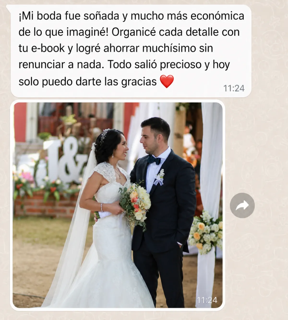 Testimonio: una boda preciosa y económica